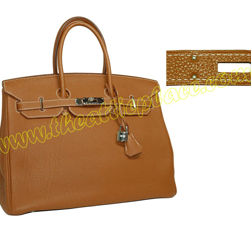 Hermes Birkin 35 Togo Gold L Stamp Palladium Hardware-0