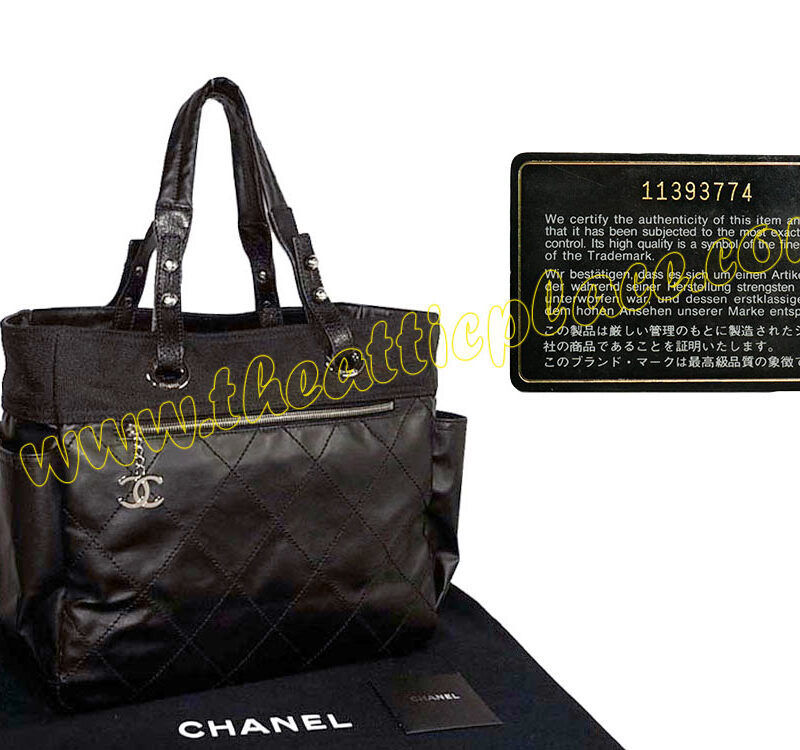 Chanel 11393774 Black Paris Biarritz Shopping Large-0