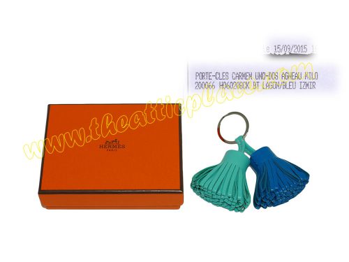 Hermes Carmen Duo Blue Izmir / Lagoon Bag Charm-0