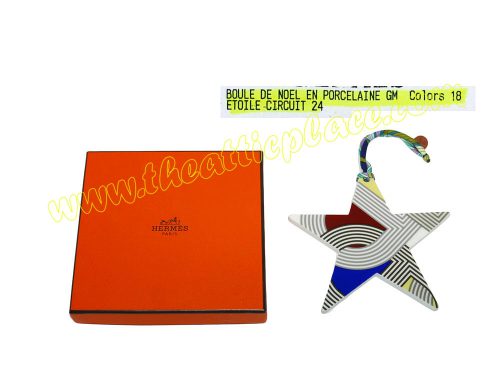 Hermes Petit H Limited Edition Porcelain Star Charm for Christmas/ New Year-0