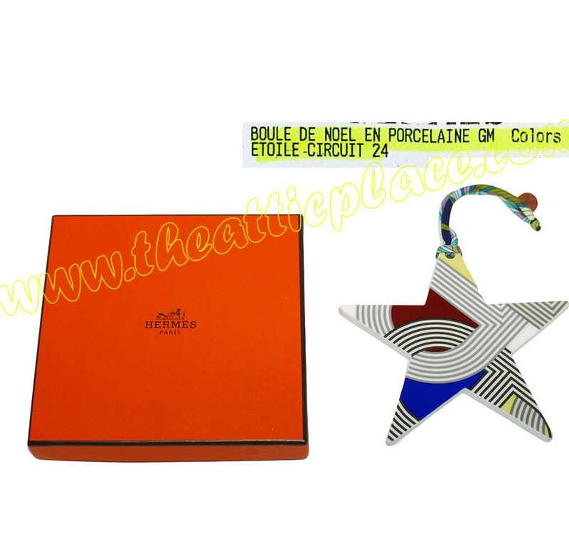 Hermes Petit H Limited Edition Porcelain Star Charm for Christmas/ New Year-0