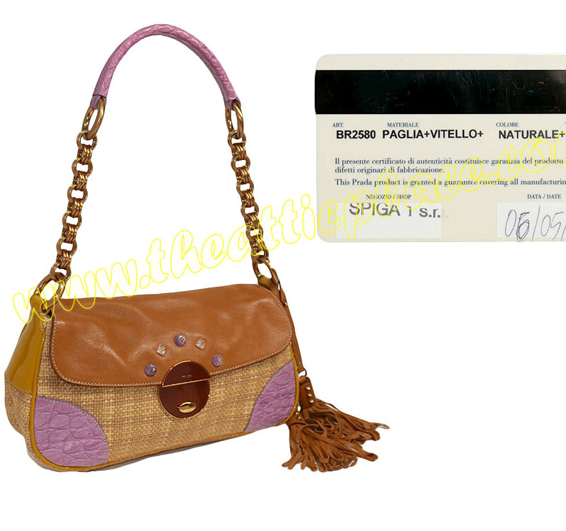 Prada BR2580 Limited Natural +CIC Vitello Accessories Pouch-0