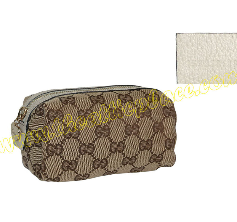 Gucci 153228 Beige GG Soft Cosmetic Pouch-0