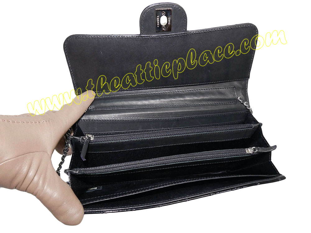 Chanel 14278065 Black Patent Wallet on Chain / Long Clutch -38012
