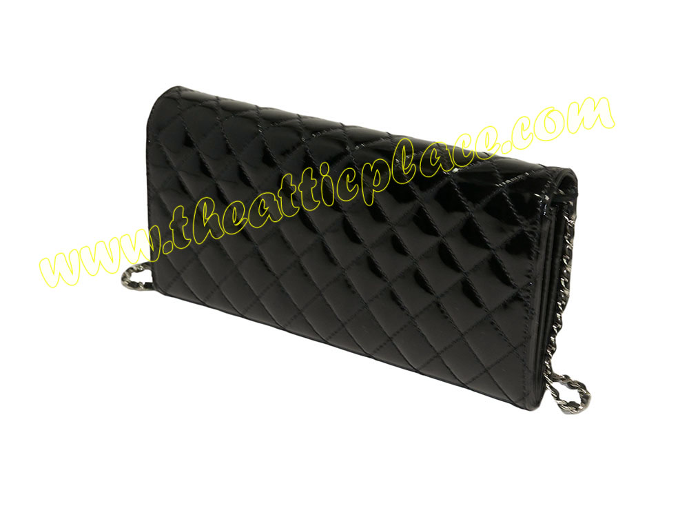 Chanel 14278065 Black Patent Wallet on Chain / Long Clutch -38013
