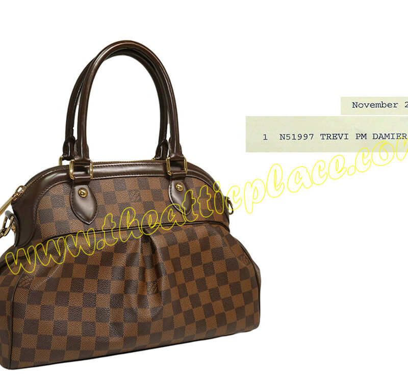 Louis Vuitton N51997 Damier Trevi PM Tote/ Shoulder Bag-0