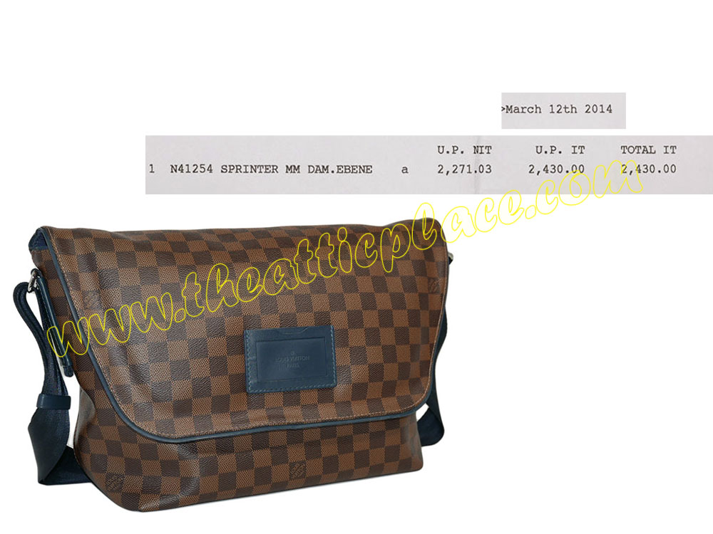 Louis vuitton N41254 Sprinter MM Damier Ebene (DU0134) Messenger Bag-0