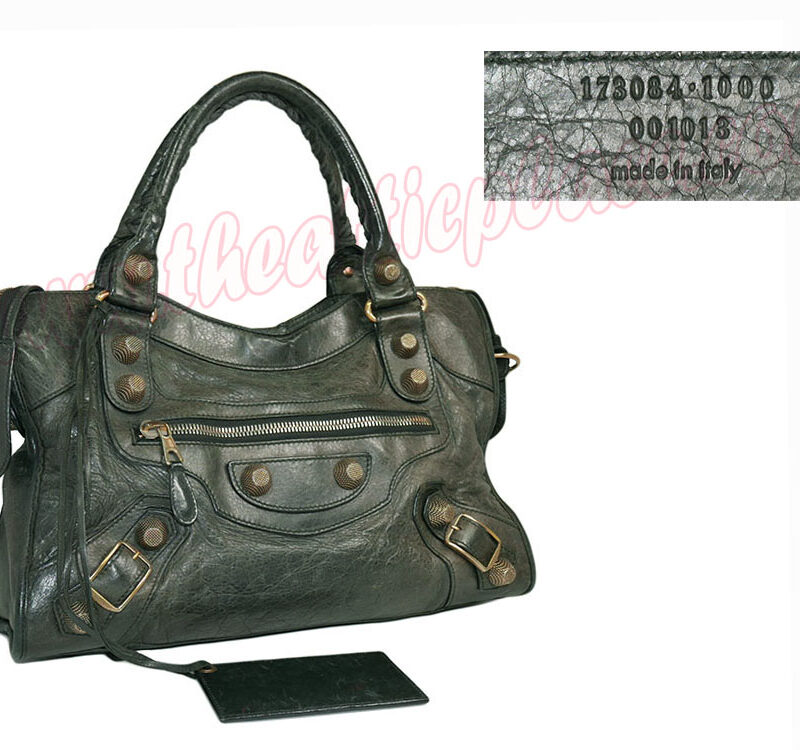 Balenciaga 173084 Anthracite Giant 21 City Bag in Rose Gold Hardware-0