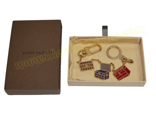 Louis Vuitton Limited Multicolor Trunks Gold-Tone Bag Charm-0