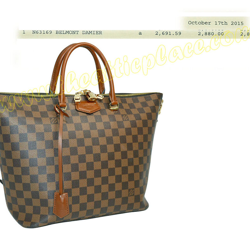 Louis Vuitton N63169 Damier Belmont (DR2155) Document Bag-0