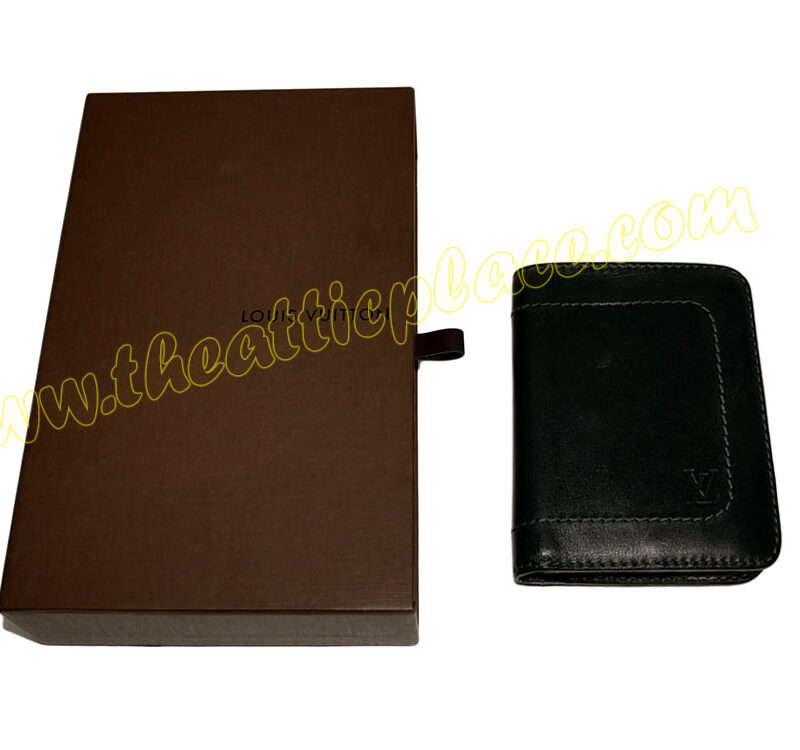 Louis Vuitton M97021 Utah Leather Basalte Men Compact Wallet (TH2029)-0