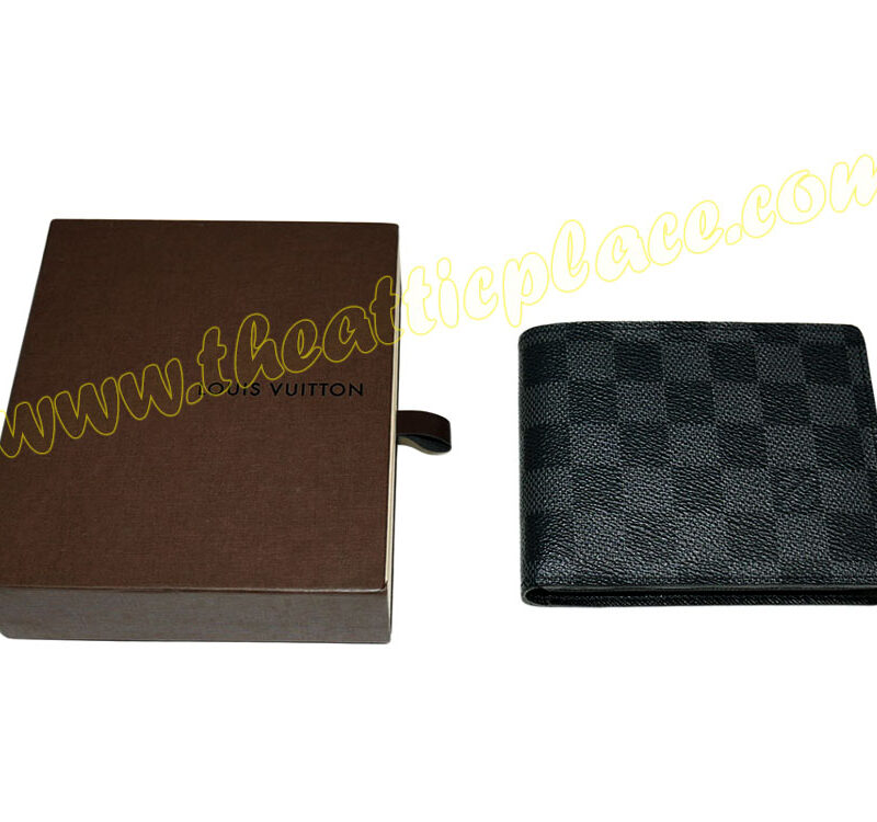 Louis Vuitton N63074 Damier Graphite Florin Wallet (SP3168)-0