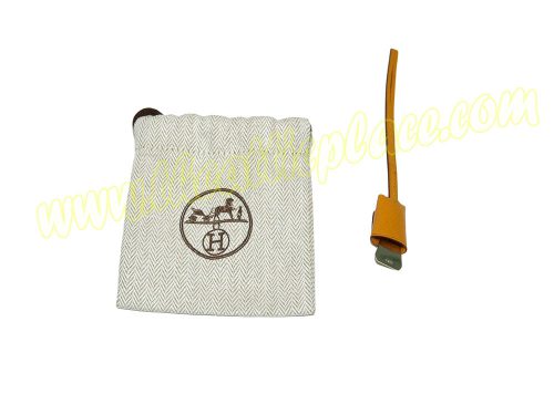 Hermes Jaune Clochette / Bag Charm / Book mark-0
