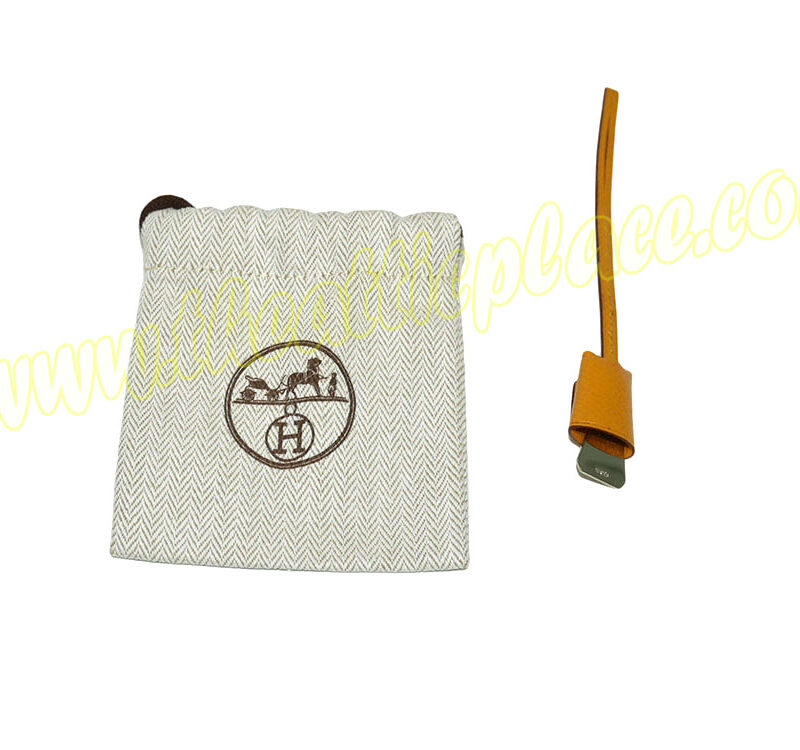 Hermes Jaune Clochette / Bag Charm / Book mark-0