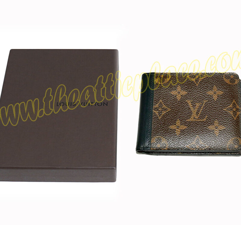 Louis Vuitton M93801 Monogram Macassar Canvas 6 Cards Gaspar Wallet (CT4184)-0
