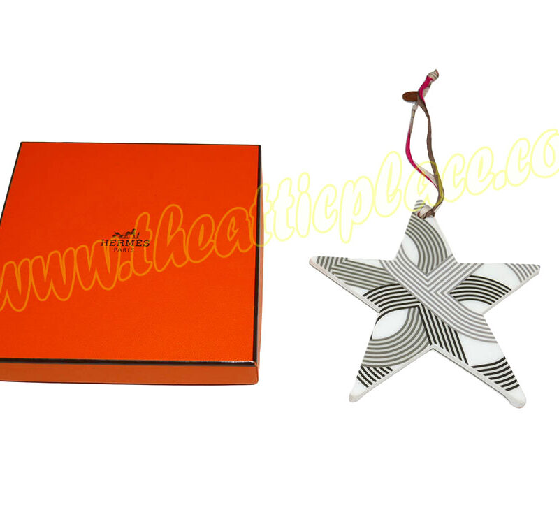 Hermes Petit H Limited Edition Porcelain Star Charm bag Charm for Birkin/ Kelly -0