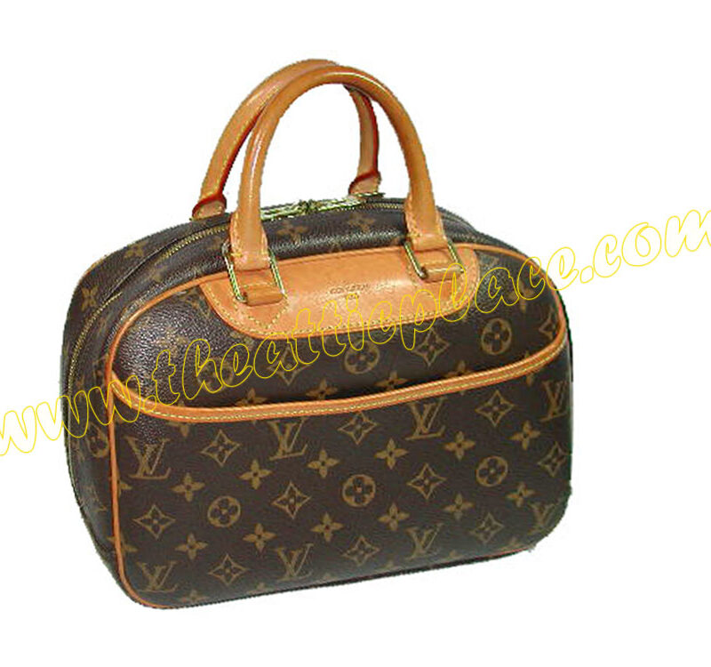 Louis Vuitton M42228 Monogram Trouville PM Soft Beauty Case Tote Bag-0
