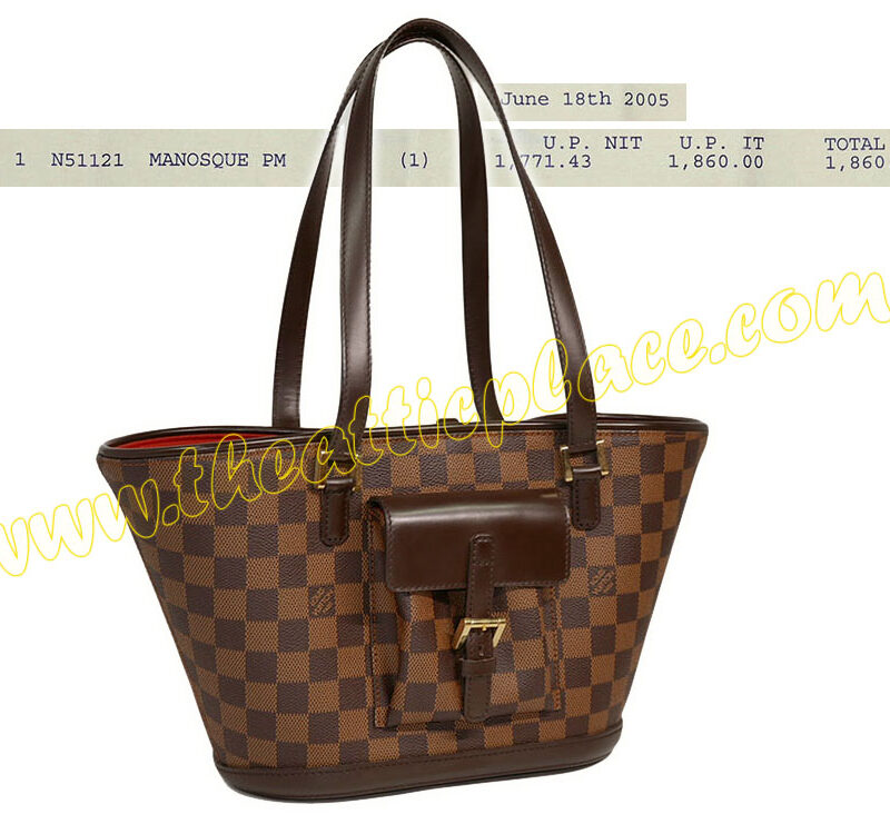 Louis Vuitton N51121 Manosque PM Damier Canvas Shoulder Bag-0