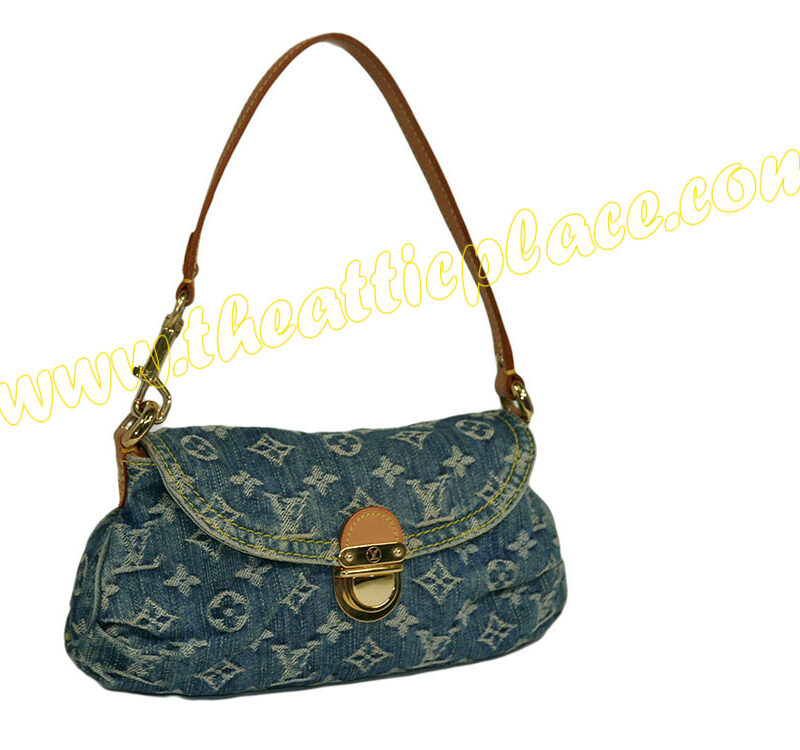 Louis Vuitton M95050 Denim Blue Mini Pleaty Accessories Pouch-0