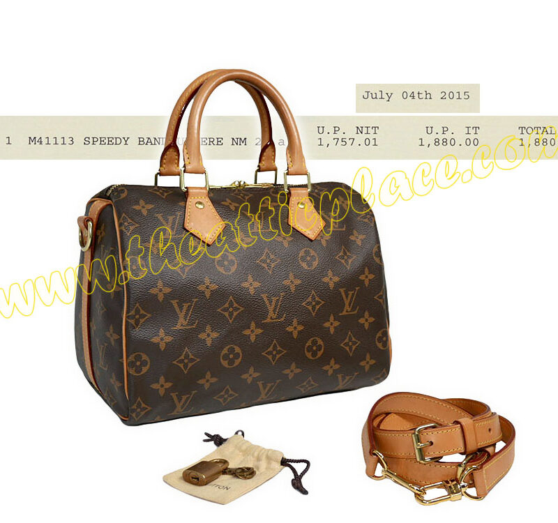 Louis Vuitton M41113 Speedy 25 Bandouliere (DU2125) with 2 Straps-0