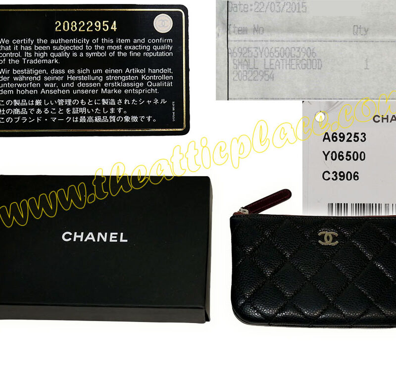 Chanel 20822954 Black Caviar Zipped Purse-0