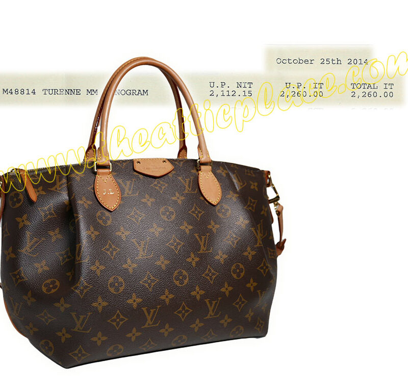 Louis Vuitton Monogram Canvas M48814 Turenne MM Tote/ Shoulder Bag -0