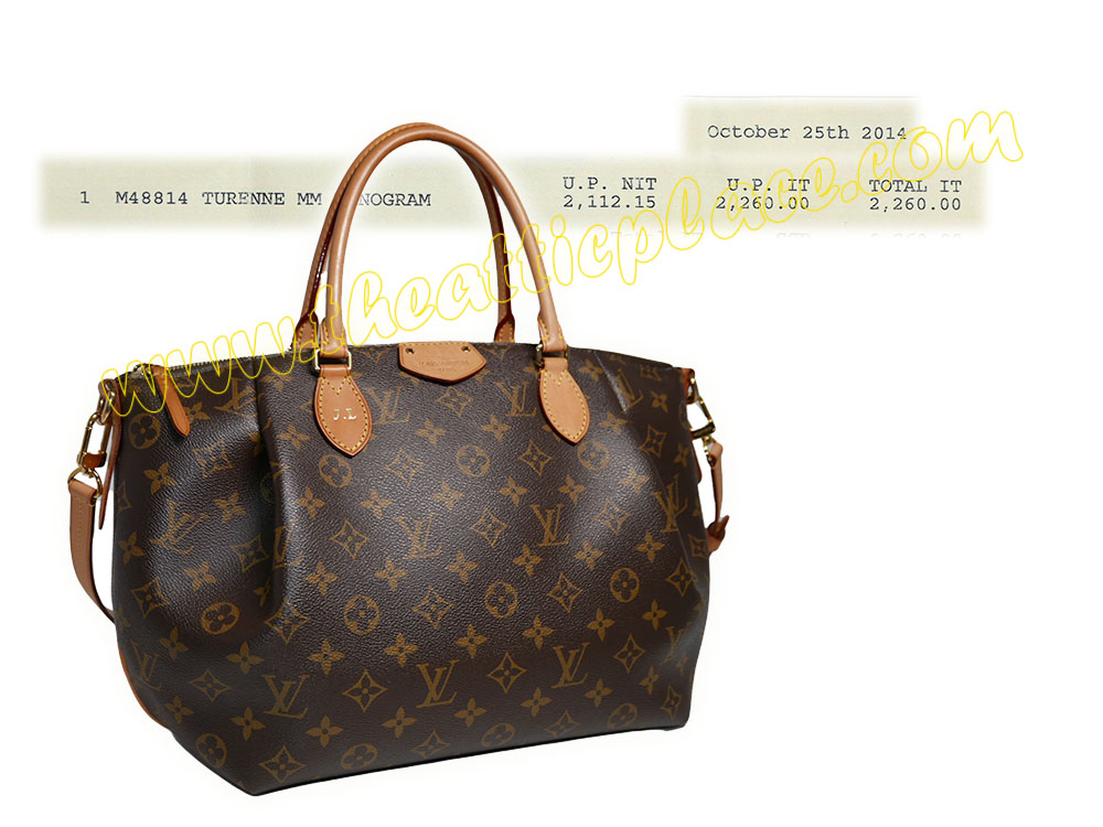 Louis Vuitton Monogram Canvas M48814 Turenne MM Tote/ Shoulder Bag -0