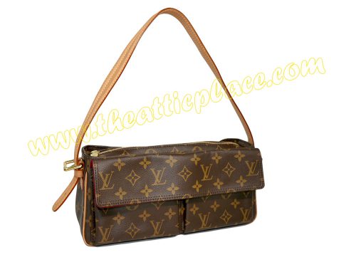Louis Vuitton M51164 Monogram Canvas Viva-Cite MM Shoulder Bag-0