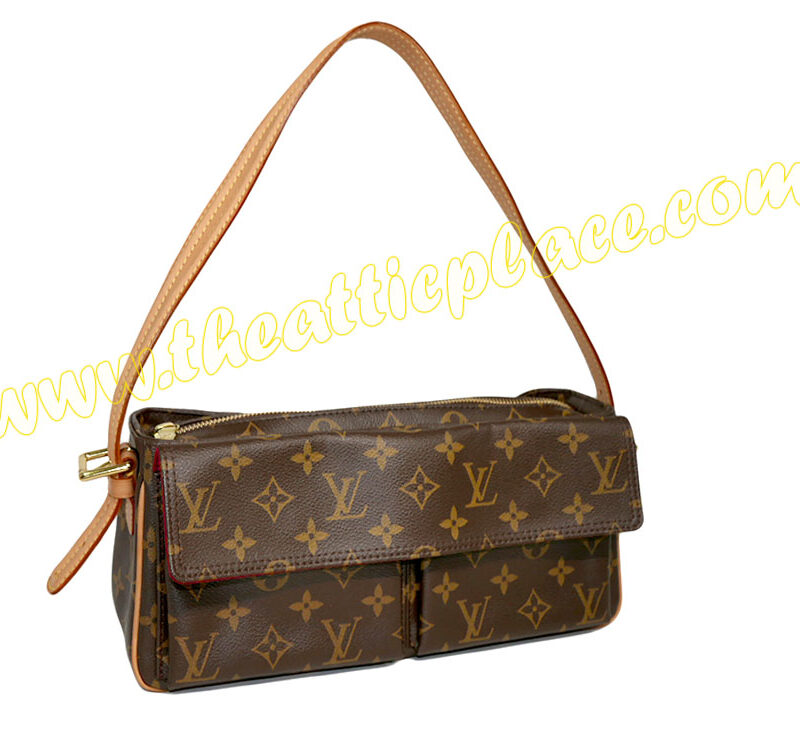 Louis Vuitton M51164 Monogram Canvas Viva-Cite MM Shoulder Bag-0
