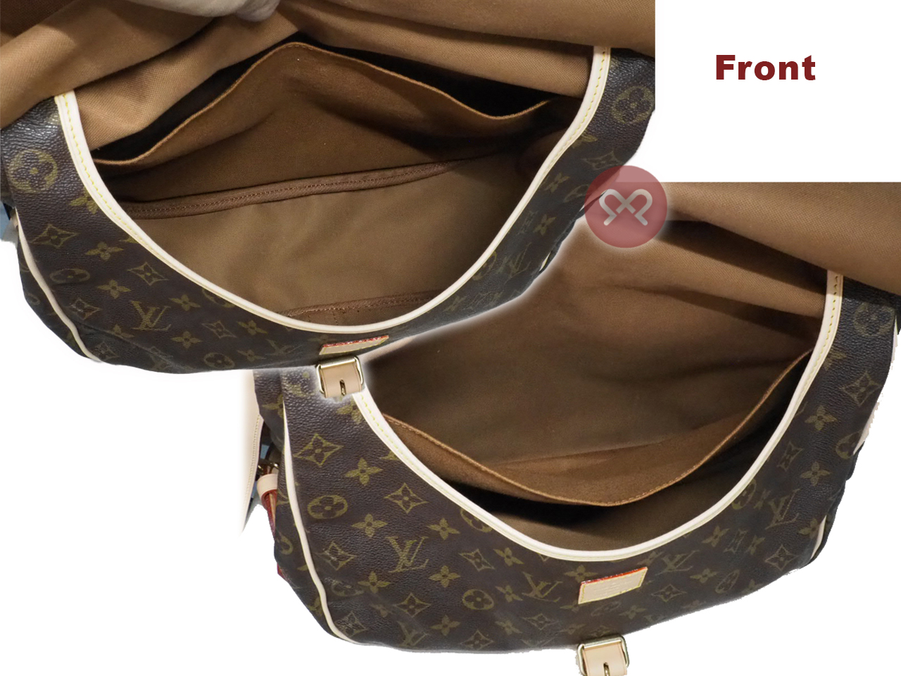 Louis Vuitton M42256 Monogram Canvas Saumur 35 Large Messenger Bag (AR0964) - Image 5