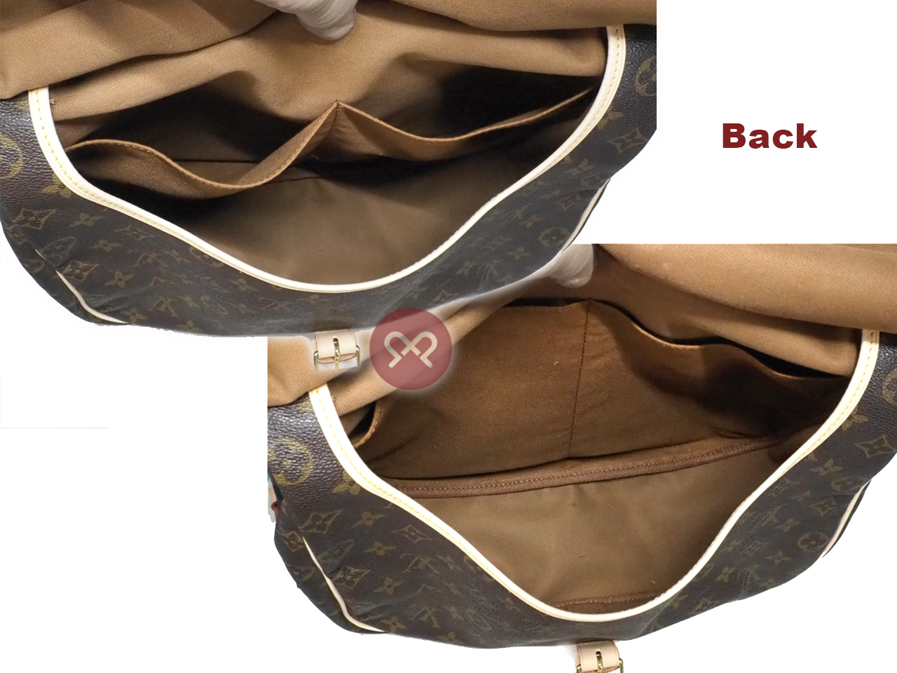 Louis Vuitton M42256 Monogram Canvas Saumur 35 Large Messenger Bag (AR0964) - Image 4