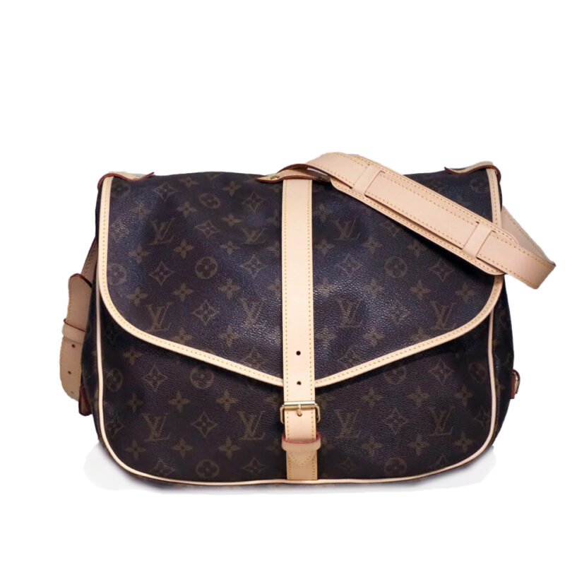 Louis Vuitton M42256 Monogram Canvas Saumur 35 Large Messenger Bag (AR0964)