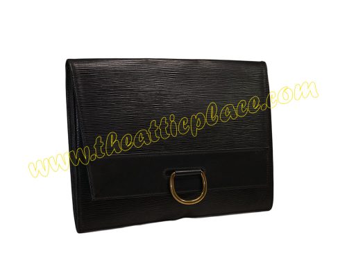 Louis Vuitton Epi Leather Vintage Black Clutch-0