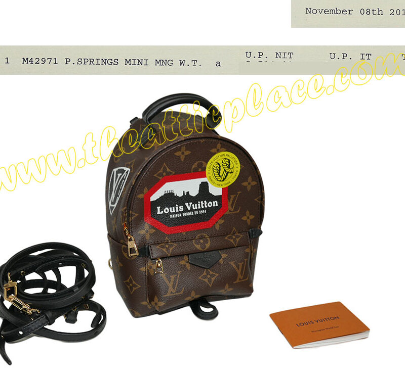 Louis Vuitton M42971 Monogram Canvas Palm Springs Mini World Tour Backpack-0