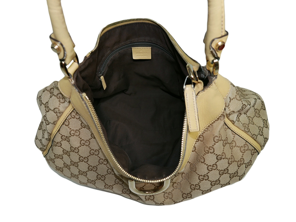 Gucci 139838 Yellow GG Hobo Bag-31390