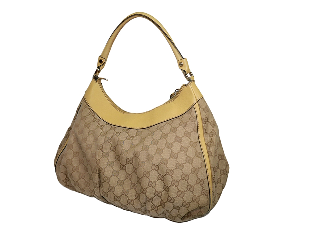 Gucci 139838 Yellow GG Hobo Bag-31389