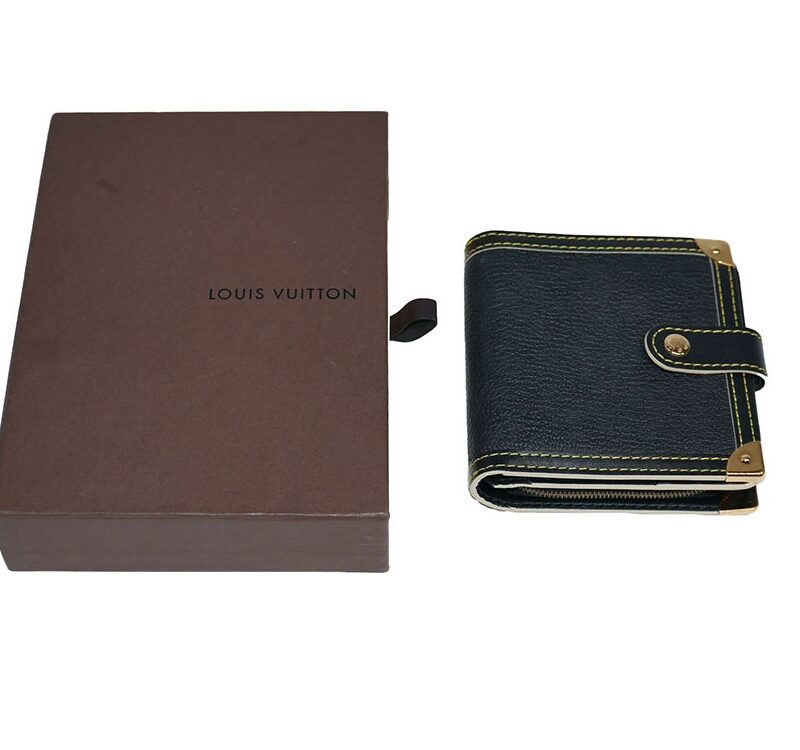 Louis Vuitton M91828 Black Suhali Zipped Compact Wallet-0