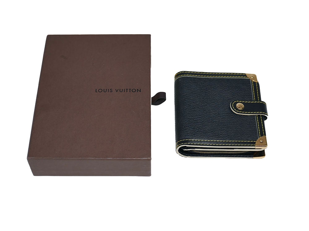 Louis Vuitton M91828 Black Suhali Zipped Compact Wallet-0