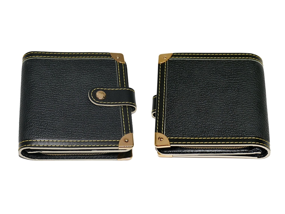 Louis Vuitton M91828 Black Suhali Zipped Compact Wallet-31260