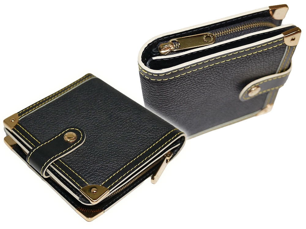 Louis Vuitton M91828 Black Suhali Zipped Compact Wallet-31262