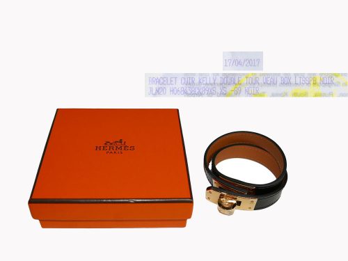 Hermes Kelly Double Tour Black Box Gold Hardware-0