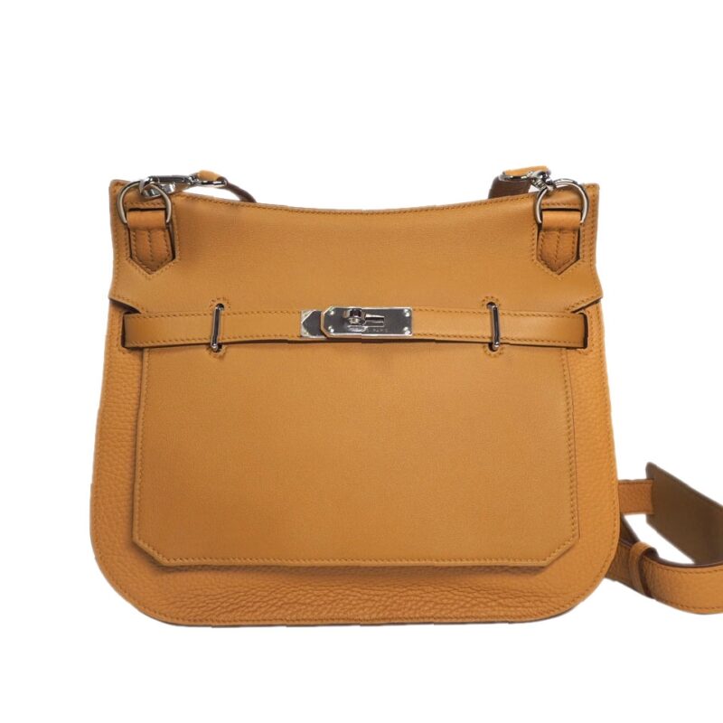 Brand New ! Hermes Jypsiere 28cm R Stamp Clemence /Swift Natural Sable /Ocre-0