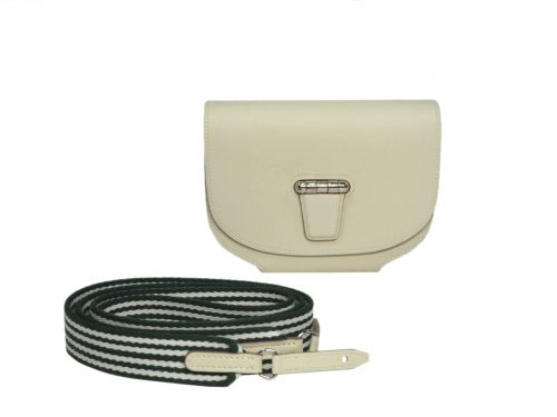 Hermes Mini Convoyeur Amazon Craie/ Vert Anglais/ Blanc Port-0