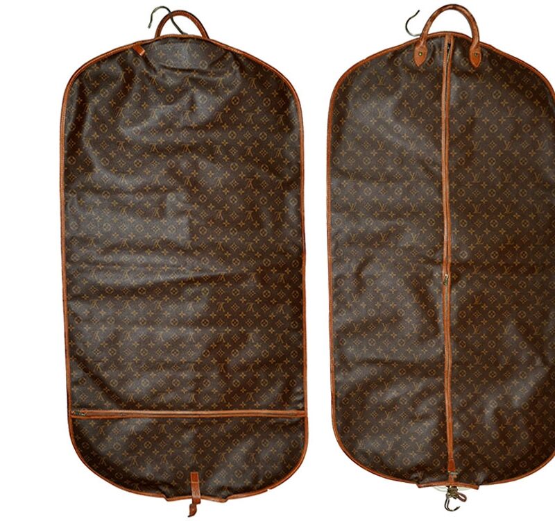 Louis Vuitton M23432 Monogram Canvas Cloth Hanger/ Garment Cover w 2 Hangers-0