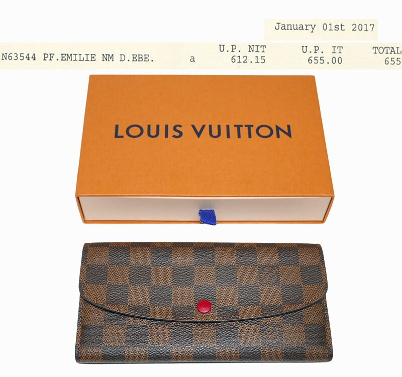 Louis Vuitton N63544 Damier Emilie Long Wallet-0