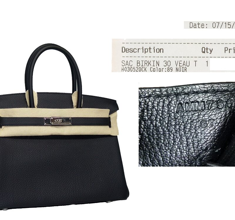 Hermes Birkin 30 Black Togo A Stamp Palladium Hardware-0