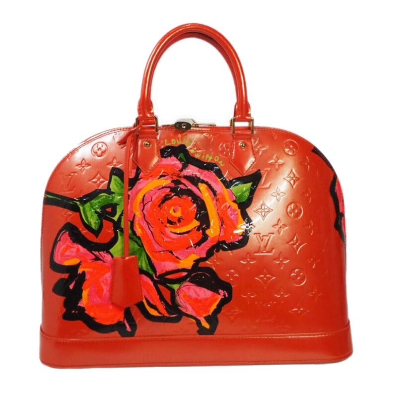 Louis Vuitton Monogram Vernis Roses Alma GM in Rose Pop (MI0069)-0