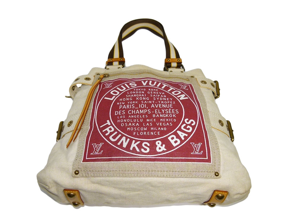 Louis Vuitton M95112 Burgundy Globe Shopper Cabas Toile MM Collection-30596