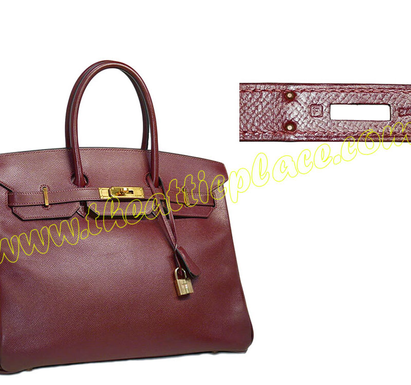 Hermes Birkin 35 Rouge H Epsom Leather F Stamp Gold Hardware-0