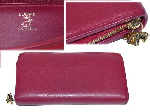 Loewe Limited Collection Red Long Zippy Wallet-0